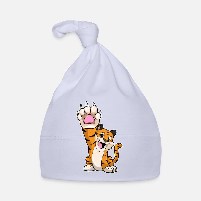 Tiger lustig High five Baby Bio-Mütze