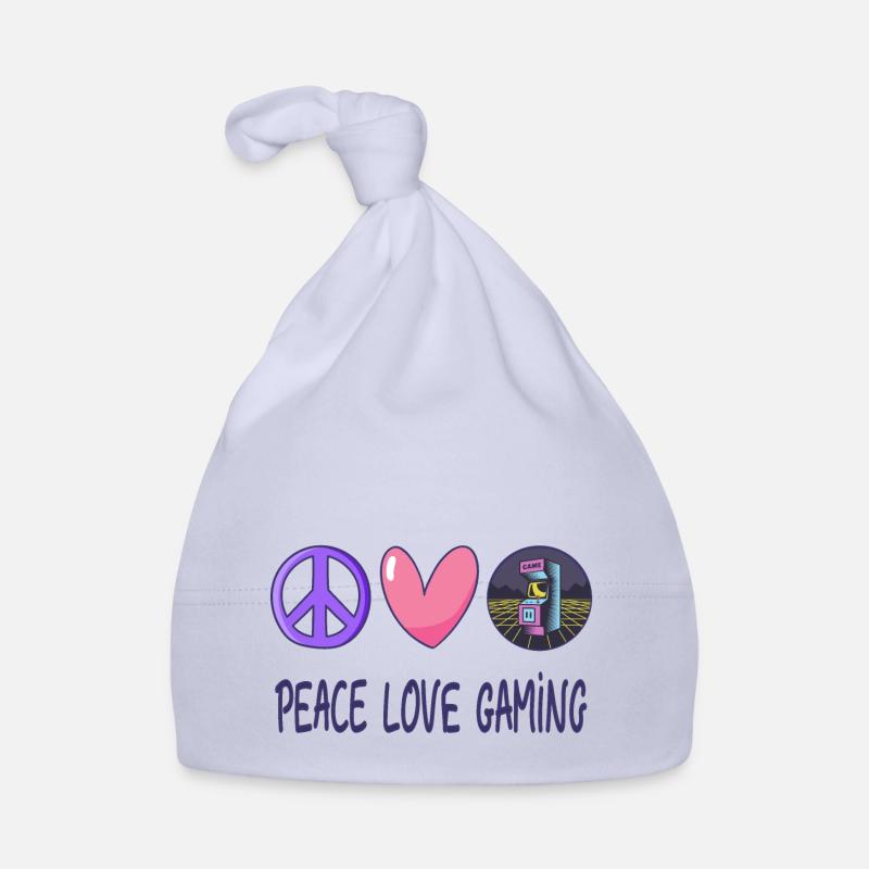Peace Love Gaming Organic Baby Cap
