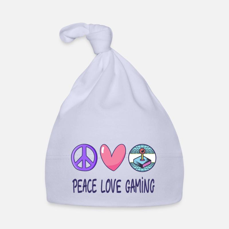 Frieden Liebe Gaming Baby Bio-Mütze