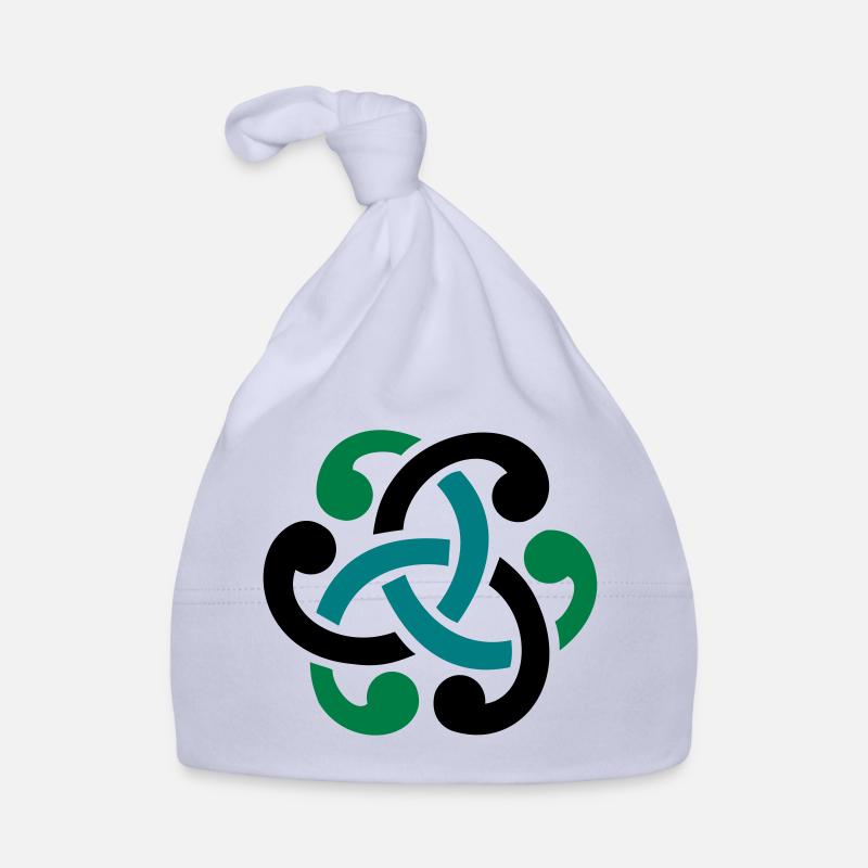 Celtic knot vector - Organic Baby Cap - sky