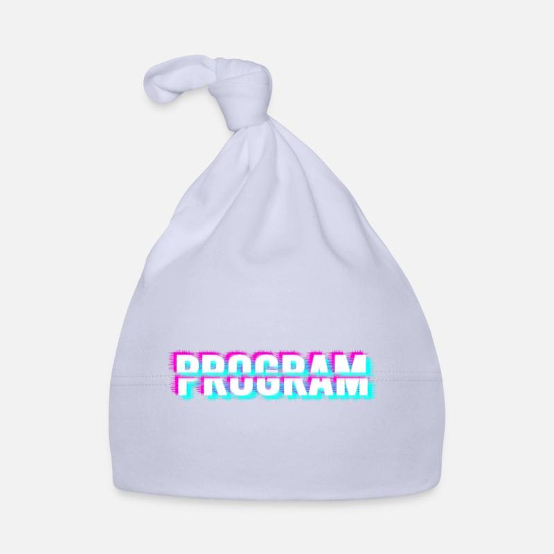 Computer program (white) Organic Baby Cap