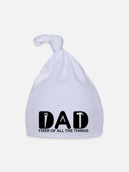 Dad. Fixer of all the things. - Organic Baby Cap - sky - Front
