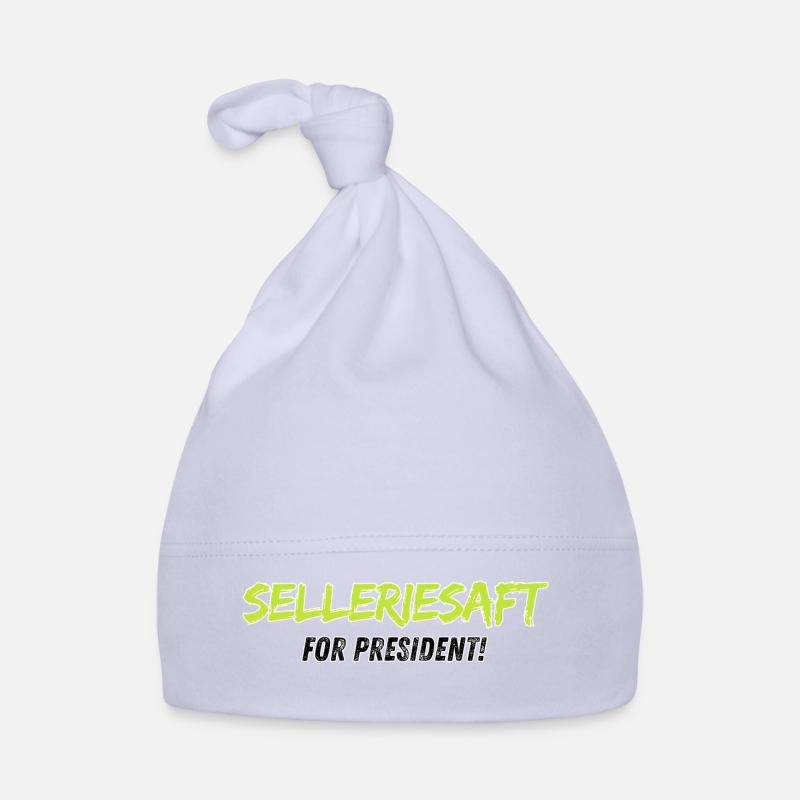 Jus de céleri pour le président - Bonnet bio Bébé - ciel