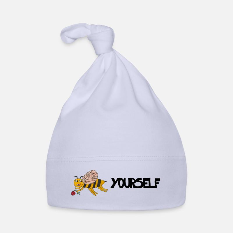 Abeille toi-même - Bonnet bio Bébé - ciel