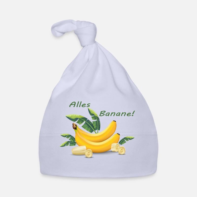 Toute banane - Bonnet bio Bébé - ciel