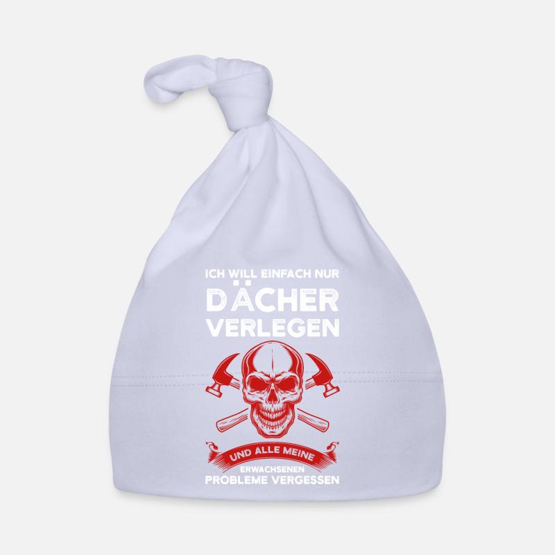Dachdecker Beruf Dachdeckermeister Geschenk Baby Bio-Mütze