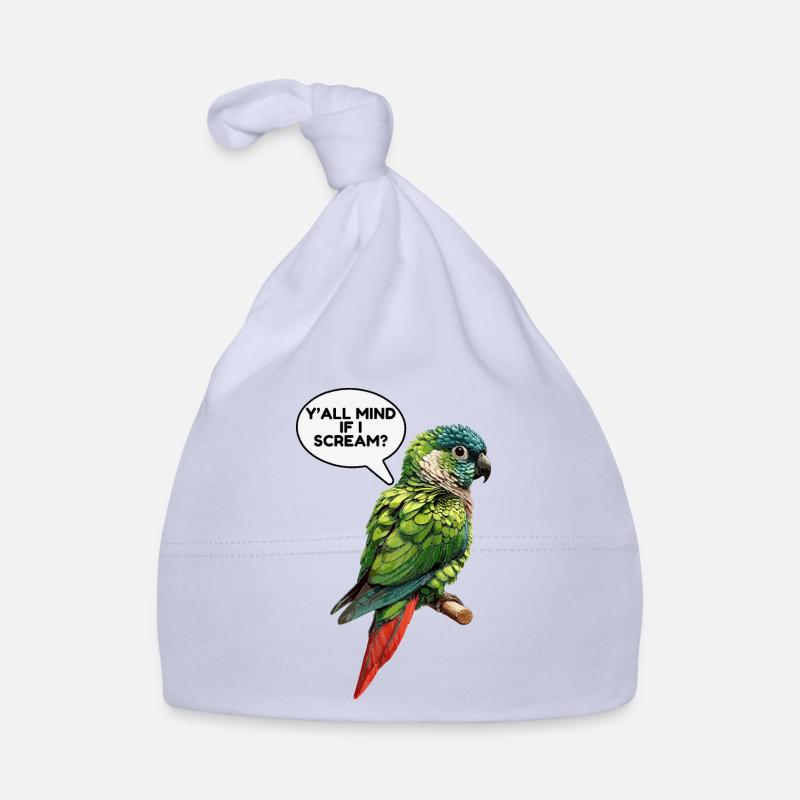 Grünwangiges Conure-Meme Baby Bio-Mütze