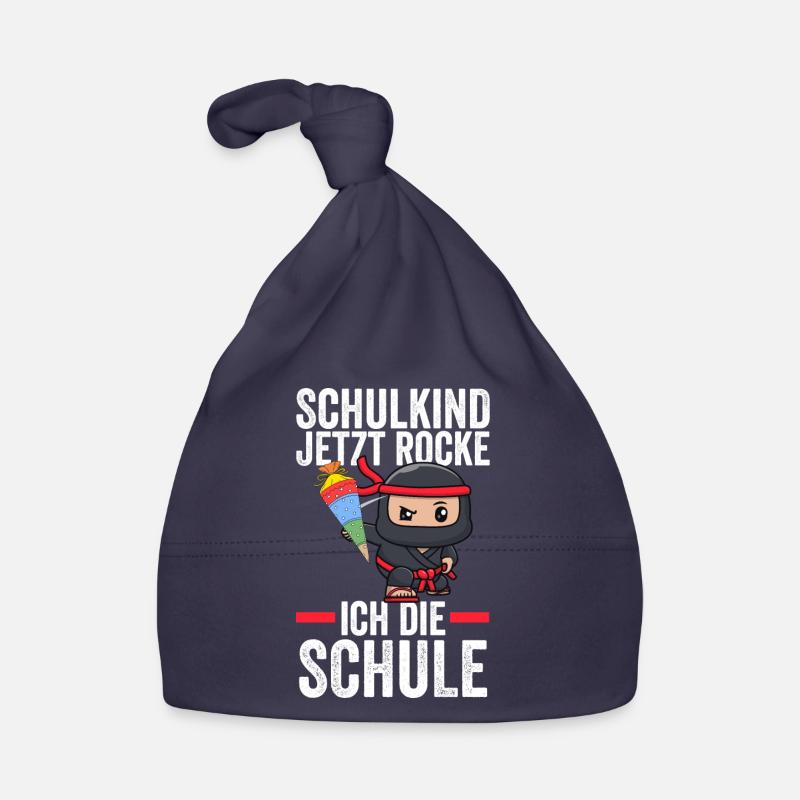 Schulkind Ninja Schulbeginn Geschenk Baby Bio-Mütze