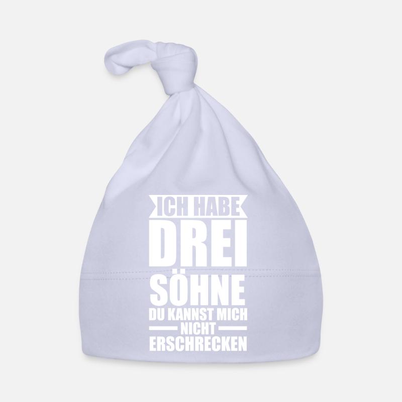 3 Söhne Familie Mama von 3 Söhnen Geschenk Baby Bio-Mütze