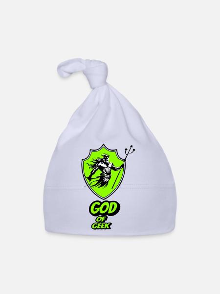 God of geek - Organic Baby Cap - sky - Front