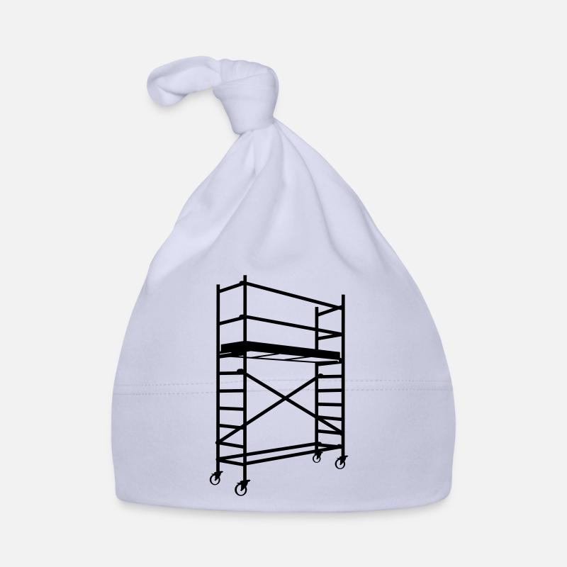 Scaffolding with wheels – shadow image Organic Baby Cap