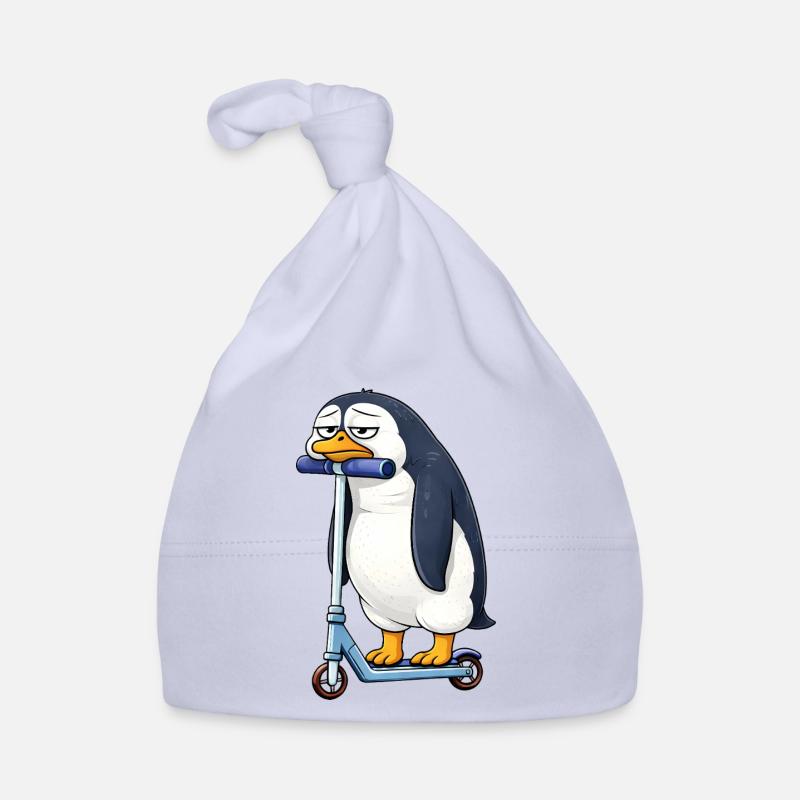 Süßer Pinguin Roller Scooter Einsam Langeweile Baby Bio-Mütze