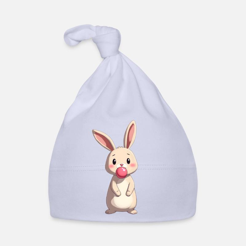 Lapin avec du chewing-gum Bonnet bio Bébé