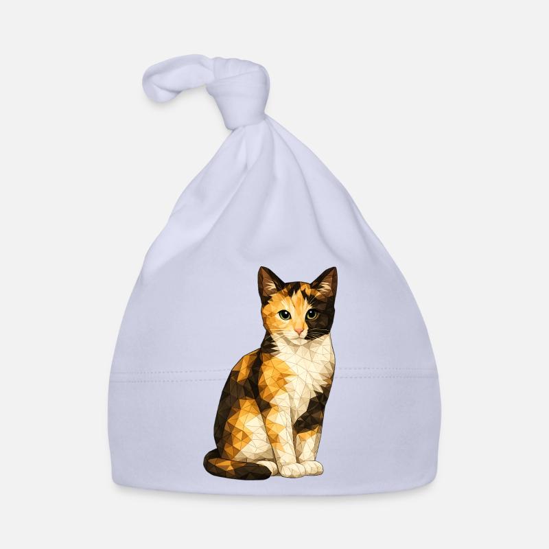 Emmi Polygonkatze Geometrische Niedlichkeit Baby Bio-Mütze