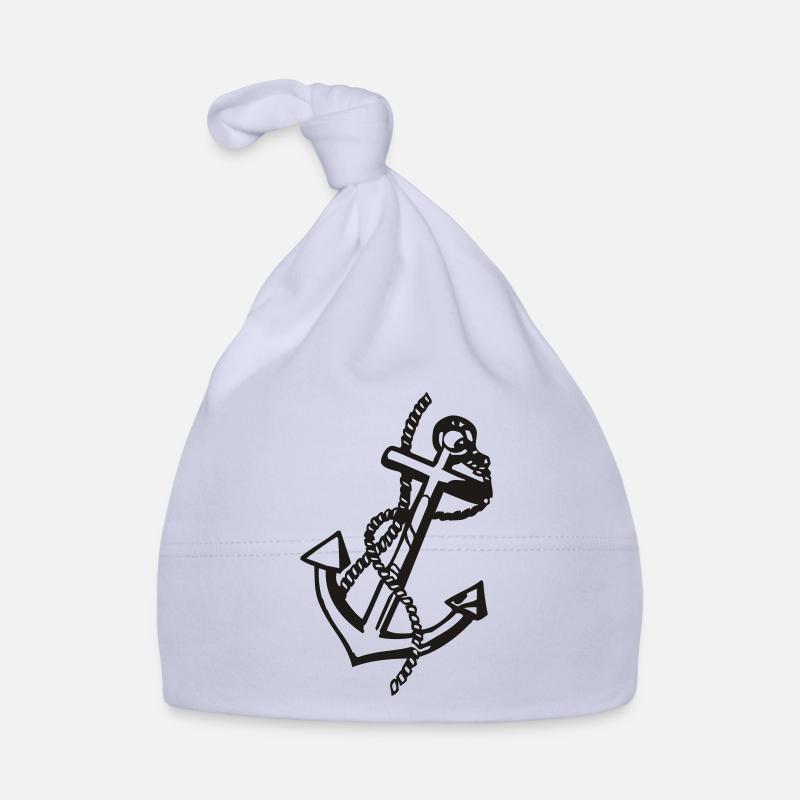 ancre - Bonnet bio Bébé - ciel