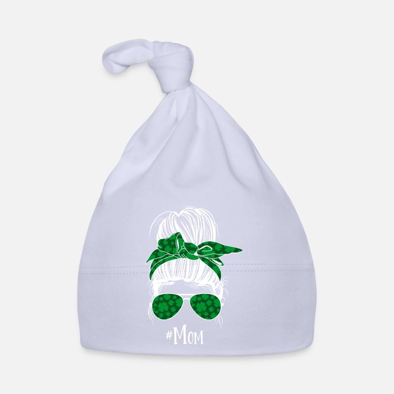 Mama Unordentlicher Dutt St. Patricks Baby Bio-Mütze
