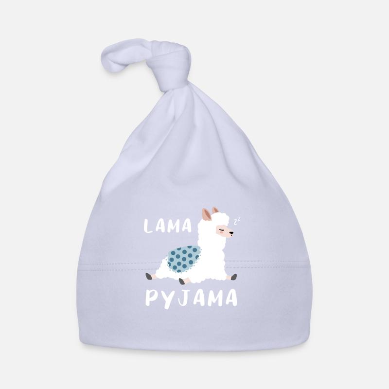 Lama Pyjama Late Riser Gift Organic Baby Cap
