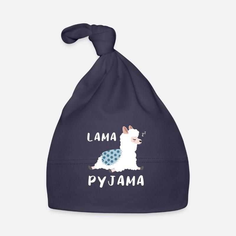Lama Pyjama Langschläfer Geschenk Baby Bio-Mütze