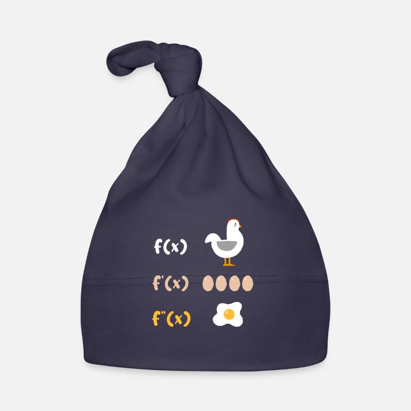 Dérivation mathématique Poulet Élève Enseignant Cadeau Bonnet bio Bébé