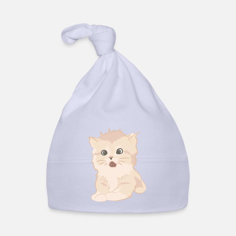 Chat mignon comme illustration Bonnet bio Bébé