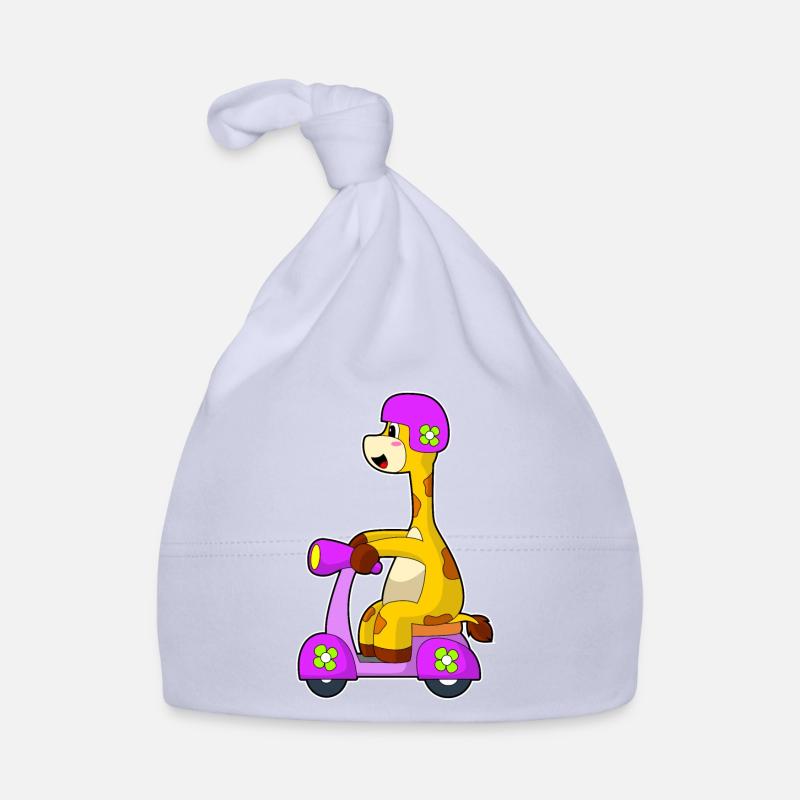 Giraffe Motorroller Baby Bio-Mütze