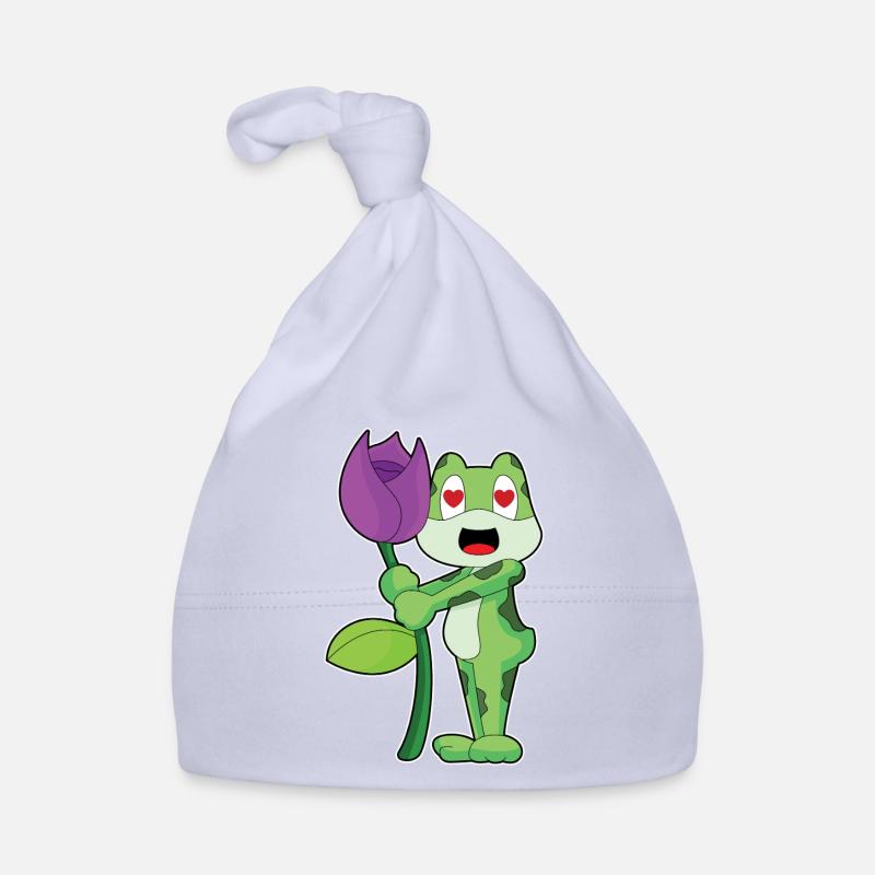 Fleur de grenouille Bonnet bio Bébé