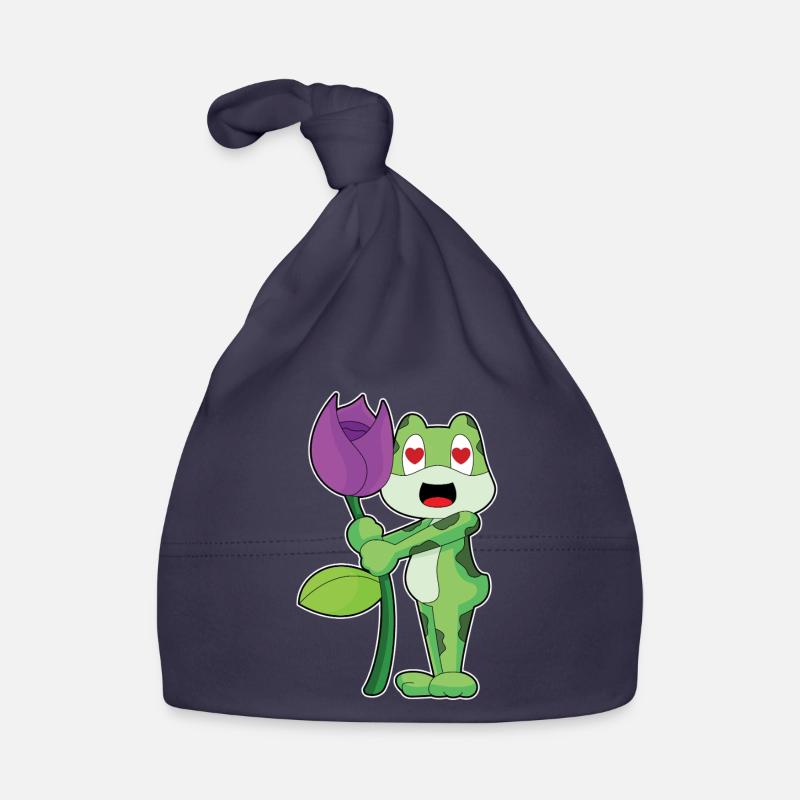 Fleur de grenouille Bonnet bio Bébé