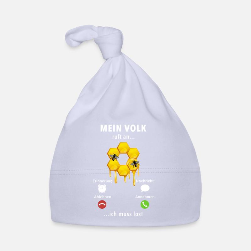 Mein Volk ruft an - ich muss los - Spruch Baby Bio-Mütze