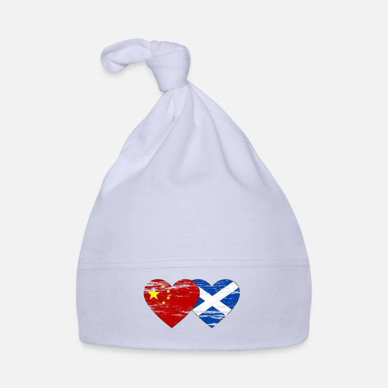 Ecosse Chine drapeau coeur utilisé Bonnet bio Bébé