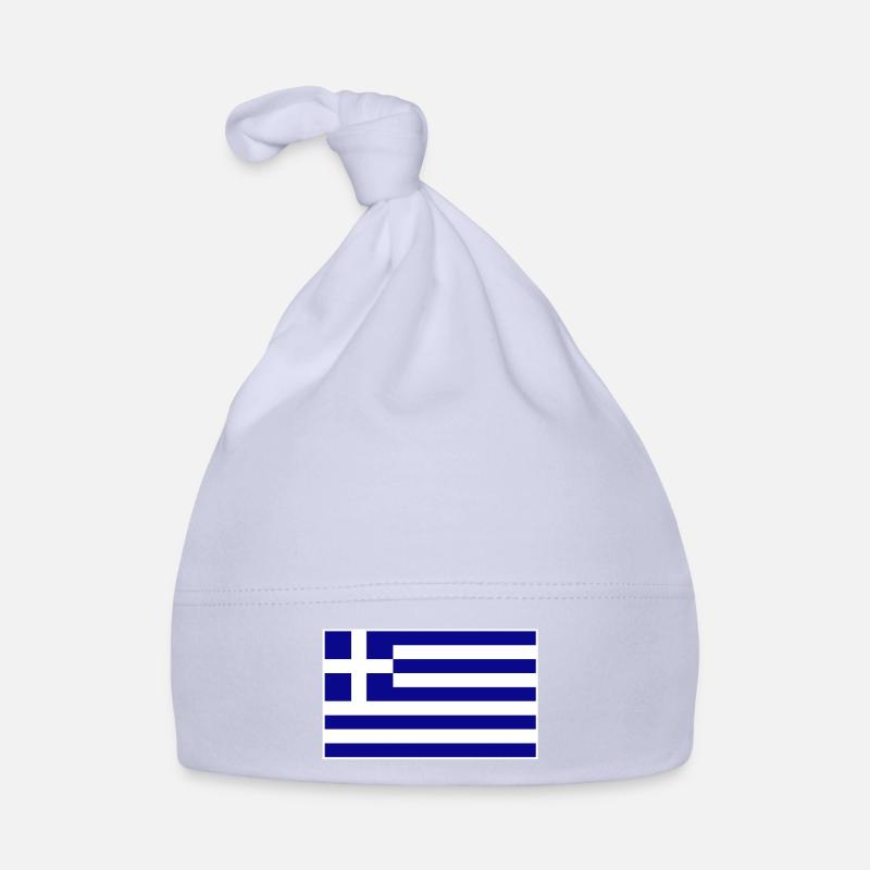 Drapeau de la Grèce Bonnet bio Bébé