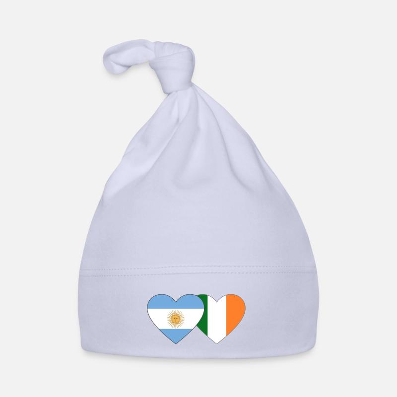 Drapeau de l’Argentine Irlande - Bonnet bio Bébé - ciel