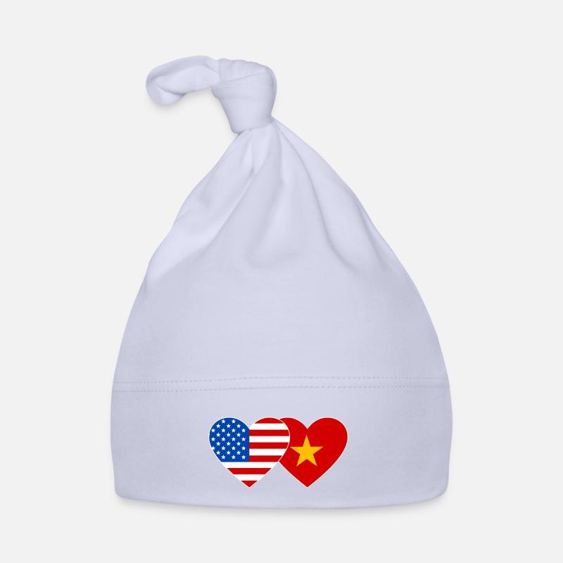 Drapeau du Vietnam des États-Unis Bonnet bio Bébé