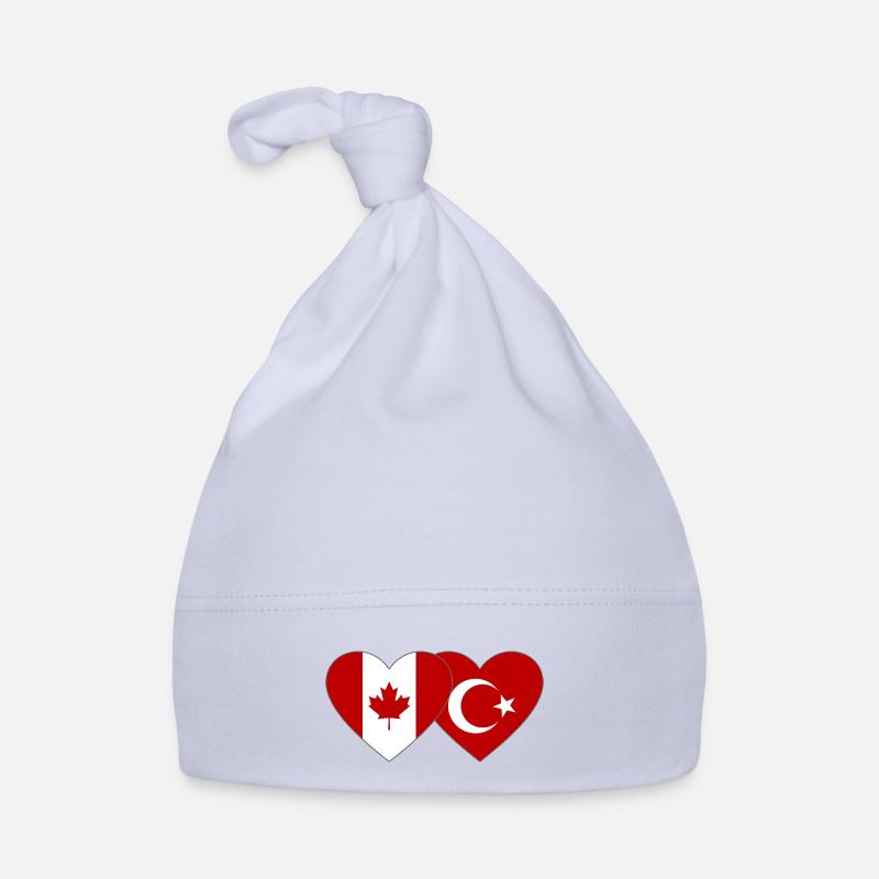 Canada Dinde Drapeau Coeur Bonnet bio Bébé