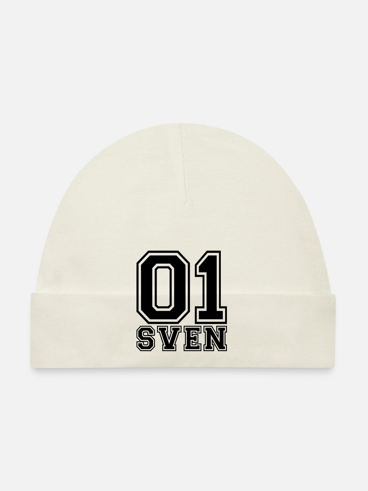 Sven - Nom - Bonnet bio Bébé - ciel - Devant