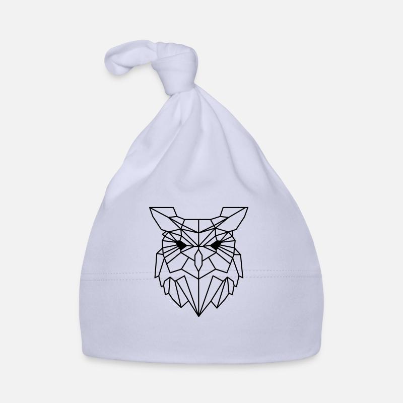 hibou - Bonnet bio Bébé - ciel