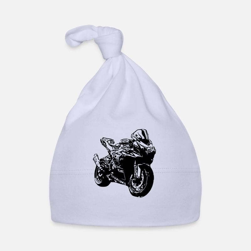 racing motorcycle Organic Baby Cap