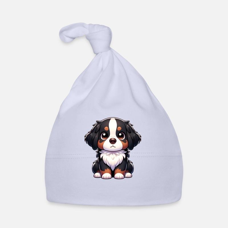 Illustration numérique d’un bouvier bernois mignon Bonnet bio Bébé