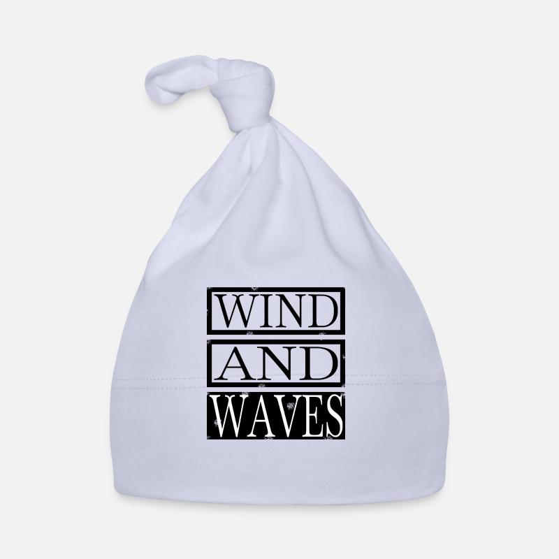 Geek Gift Wind and Waves Windsurfing Lessons Organic Baby Cap