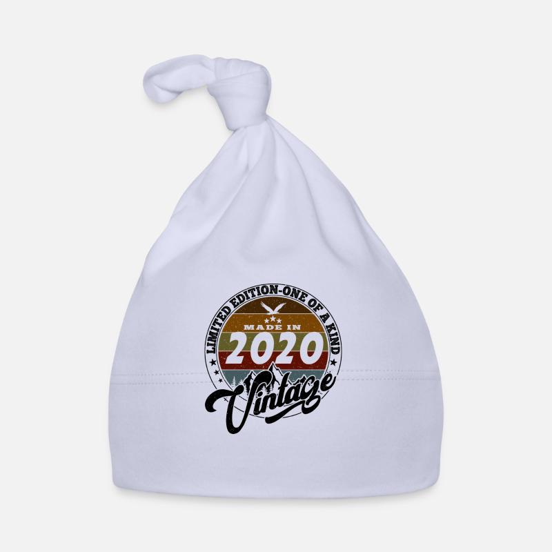 Vintage élégant : 2020 Cadeau rétro 2020 2025 - Bonnet bio Bébé - ciel