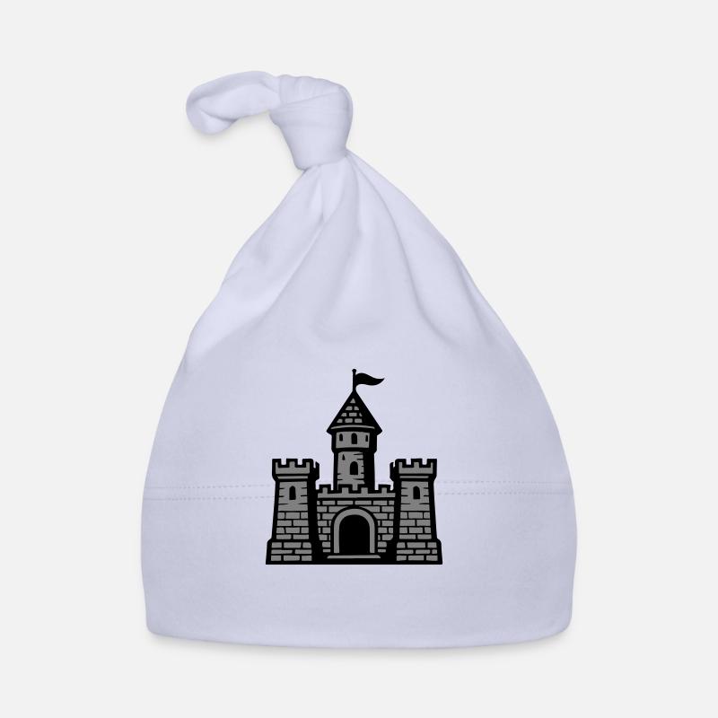 Castle Symbol Stone Wall Organic Baby Cap