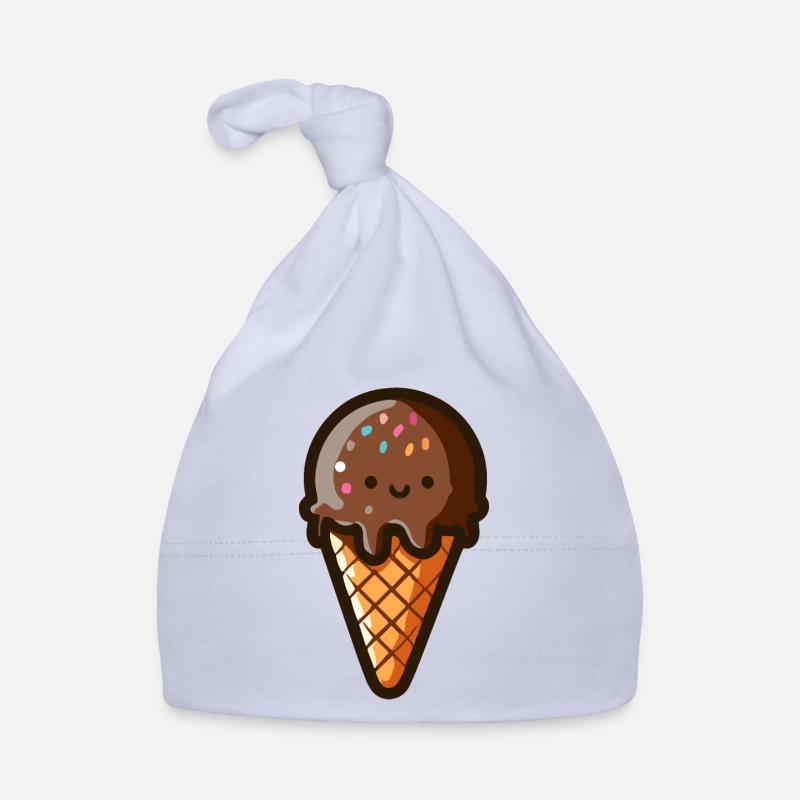 Glace aux chocolat mignonne Bonnet bio Bébé