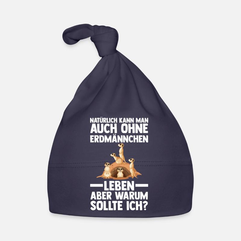 Erdmännchen Tier Erdmännchen Liebhaber Geschenk Baby Bio-Mütze