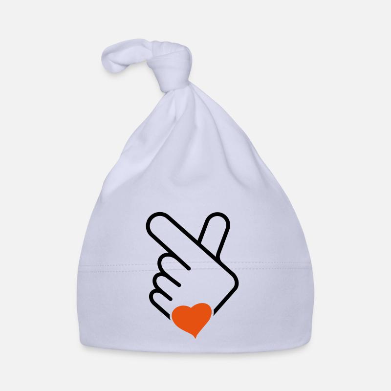 Corée v doigt, vague ou main coréenne. k-pop Bonnet bio Bébé