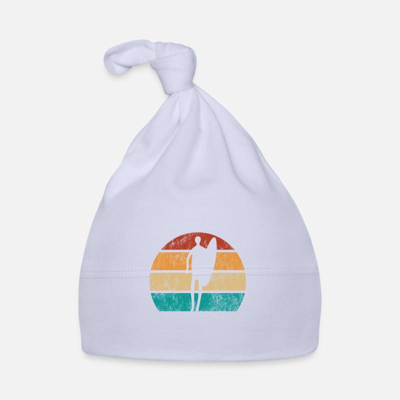 Surf all day - Wave - Surfer - Gift Organic Baby Cap