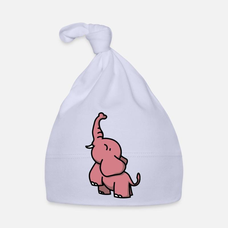 Baby Elefant - Elephant - Geschenkidee Mädchen Baby Bio-Mütze