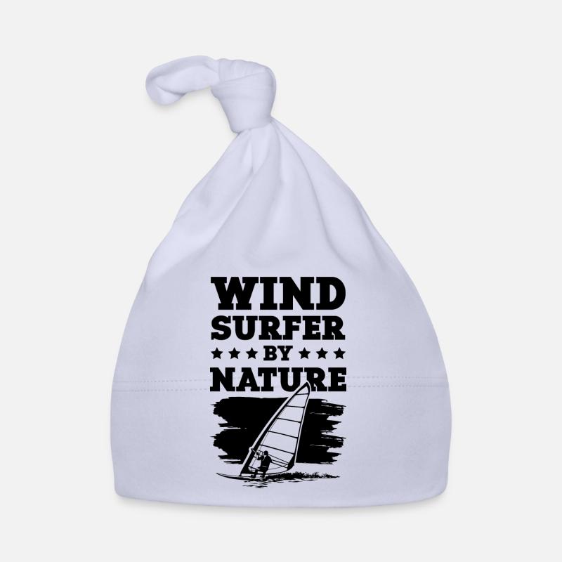 windsurfer windsurfing cooler spruch - Bonnet bio Bébé - ciel