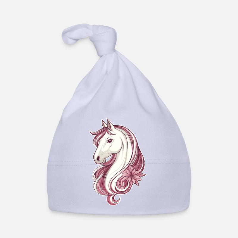 Pferd Pferdemotiv Baby Bio-Mütze