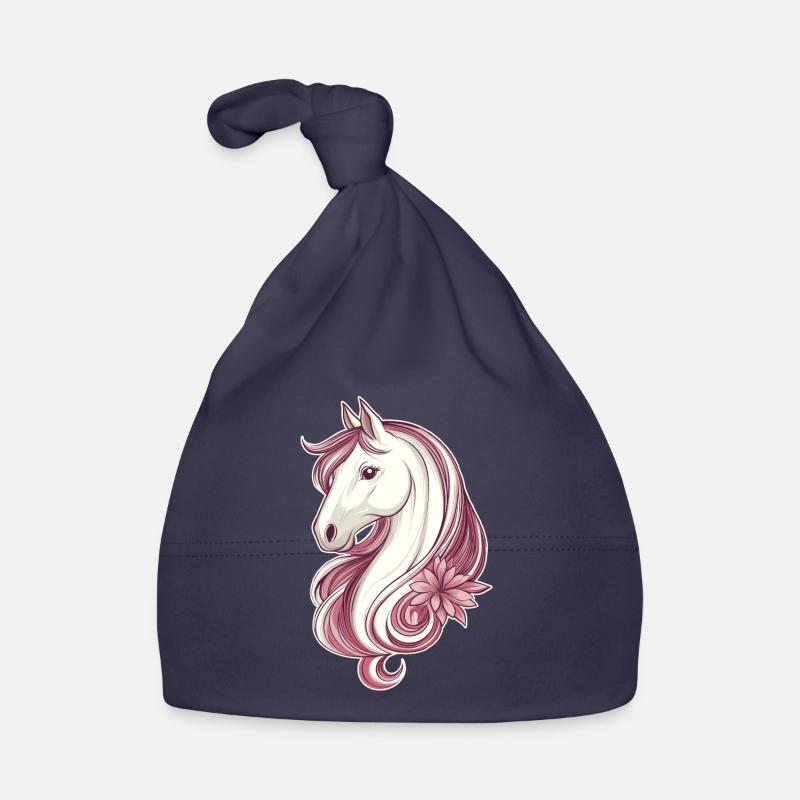 Cheval Cheval Motif Bonnet bio Bébé