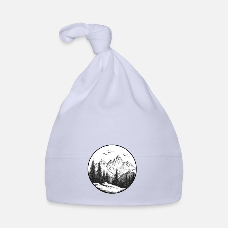 A mountain logo for an avid hiker Organic Baby Cap