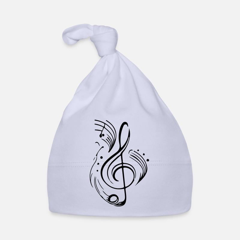 Musical Note clef Musician Symbol Organic Baby Cap